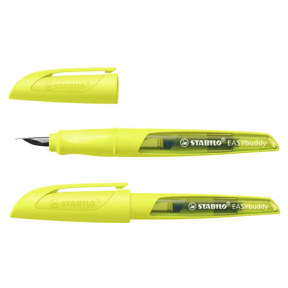 Füller für Grundschüler Stabilo EASYbuddy, Neongelb M
