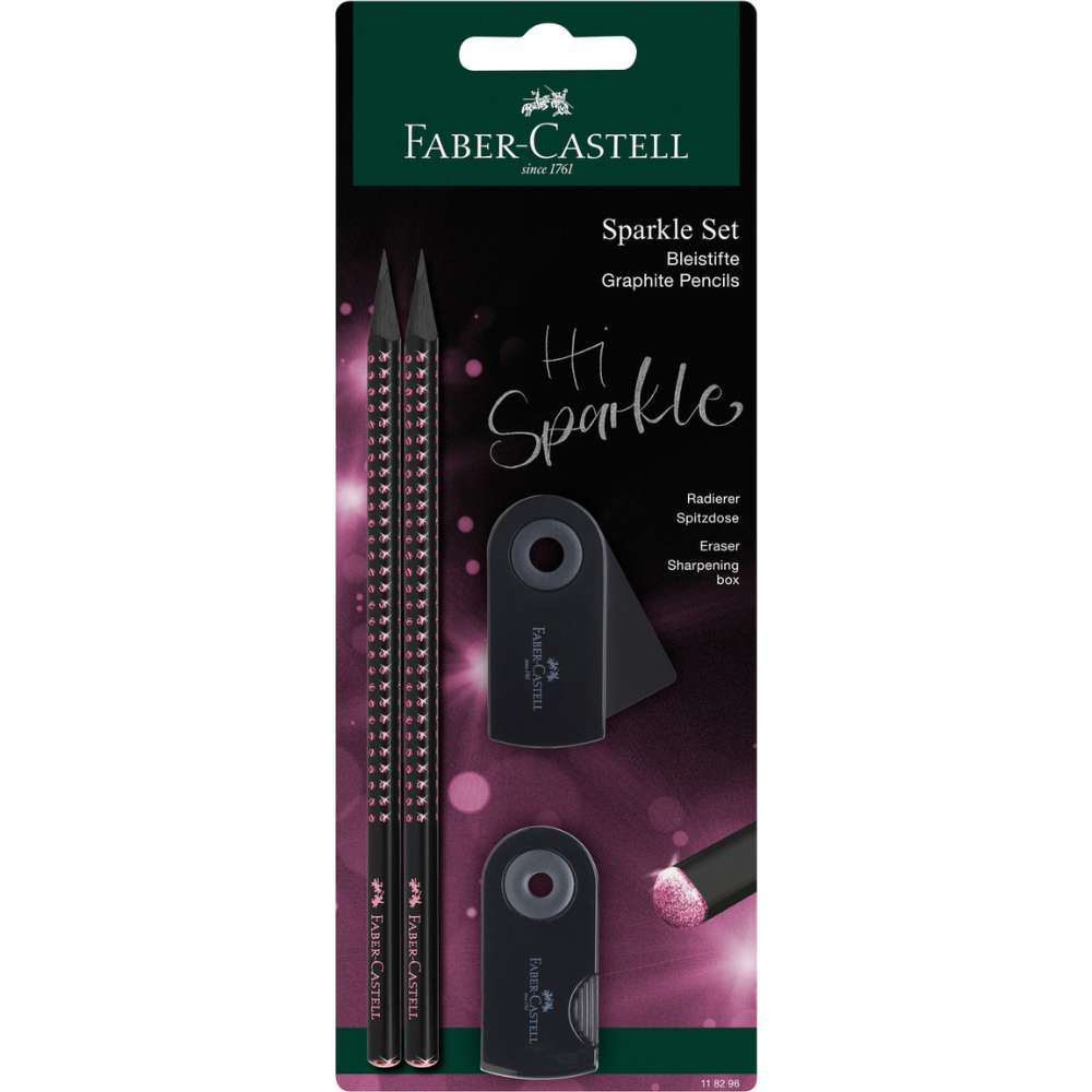Bleistiftset Faber-Castell, Sparkle Midnight Rose