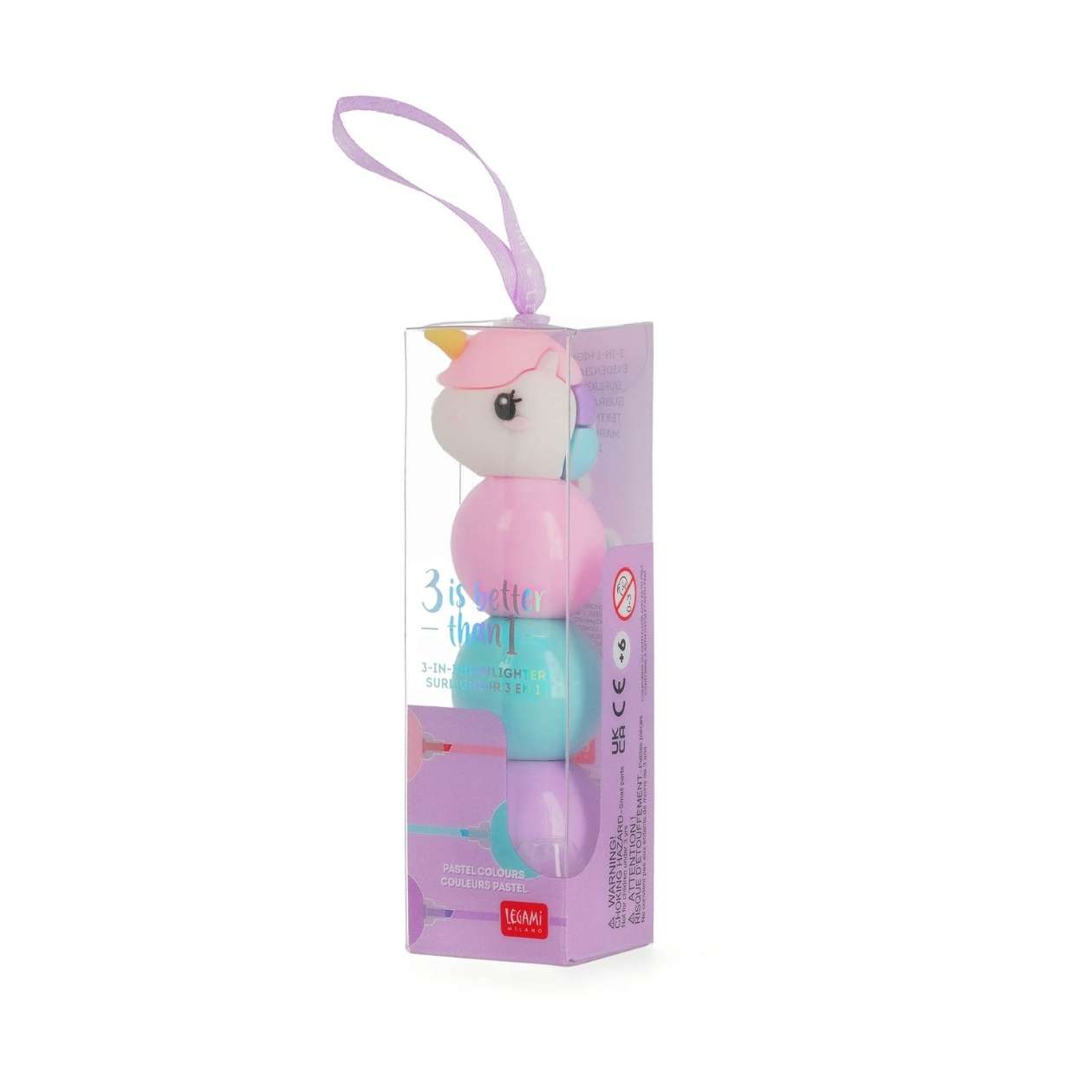 Einhorn 3-in-1 Textmarker, Legami