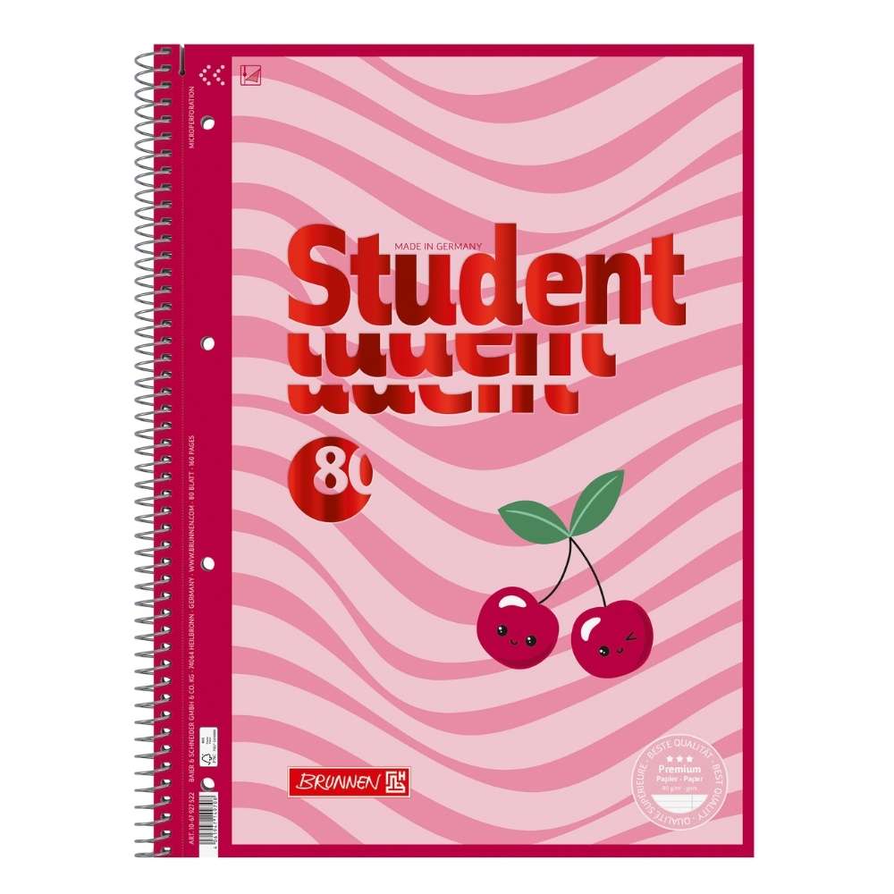 Collegeblock mit Motiv A4, Lineatur 27, Fruity Love