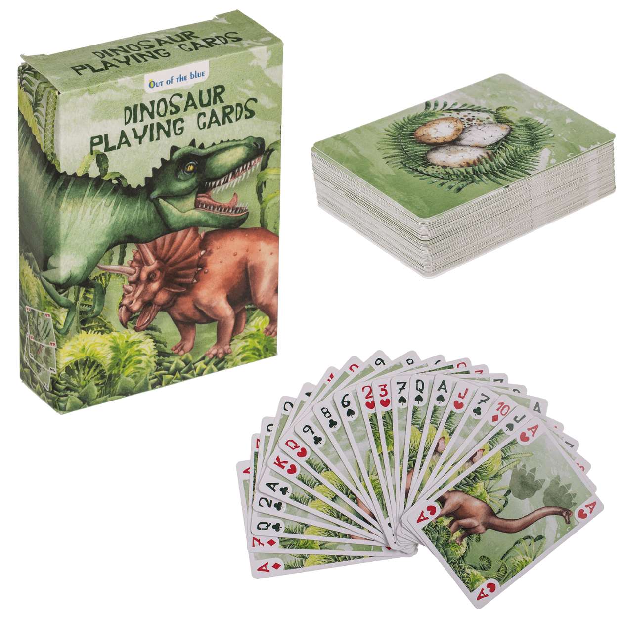 54 Dinosaurier Spielkarten