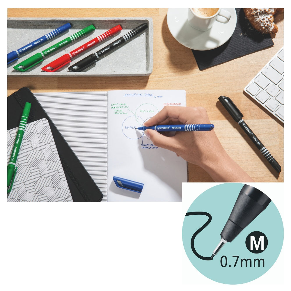 Stabilo Sensor Fineliner M blau