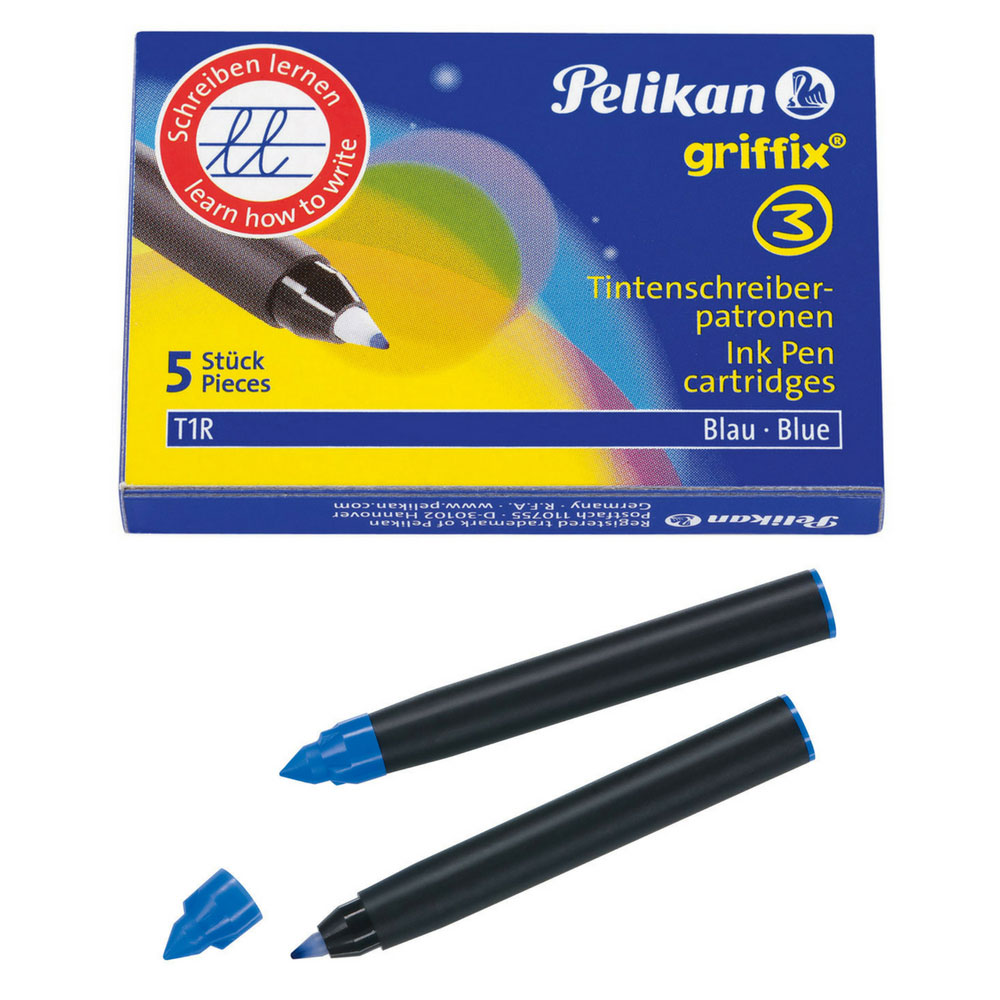 griffix Patronen für Tintenschreiber, Pelikan T1R, 5 Stück
