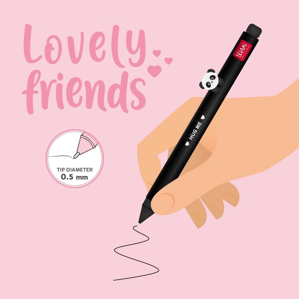 Legami Lovely Friends Gelstift, verschiedene Tiere