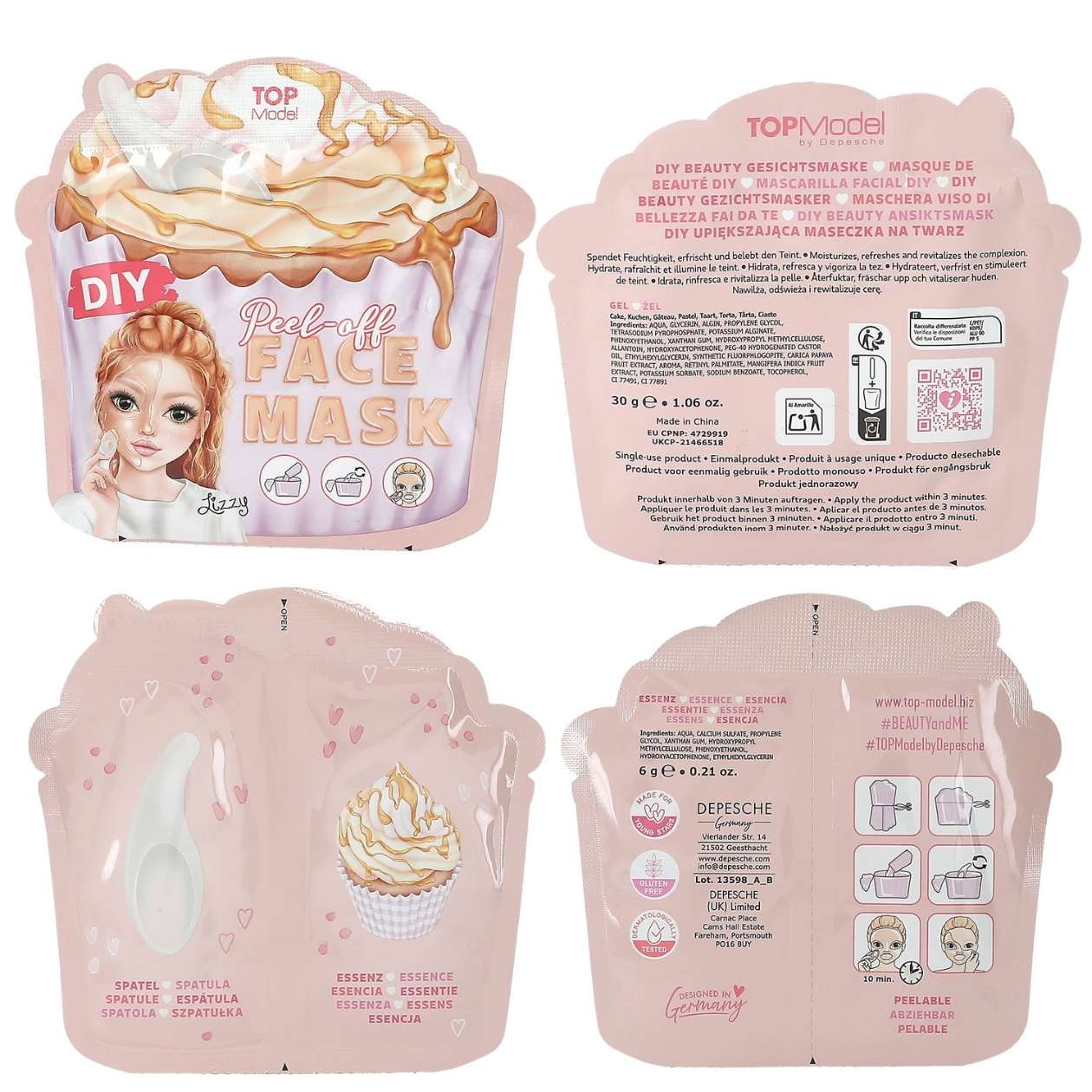 1x DIY Gesichtsmaske TOPModel Beauty & Me, sortiert