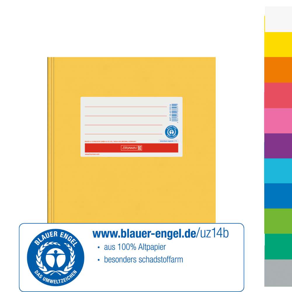 Karton Hefthülle Blauer Engel A5, Brunnen, verschiedene Farben