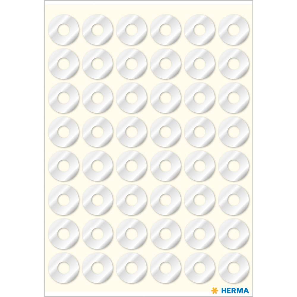 Lochverstärker transparent, 240 Ringe auf Bogen, Herma