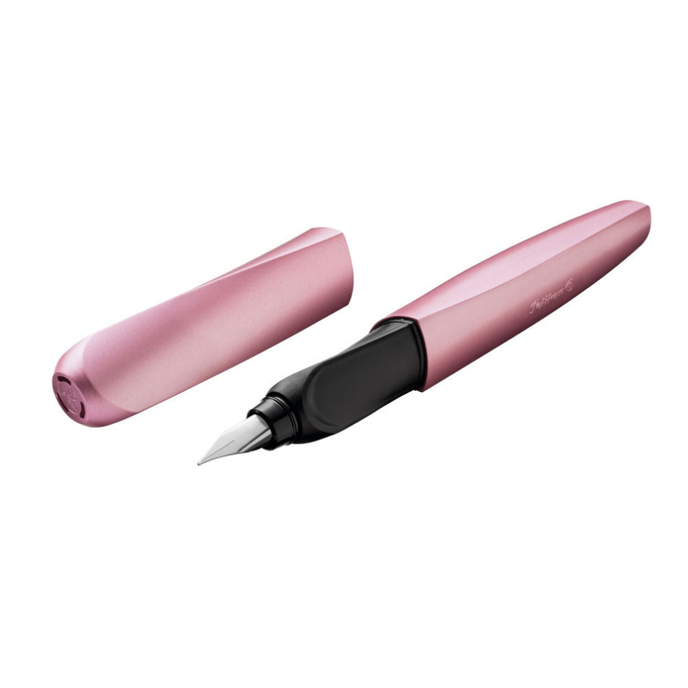 Pelikan Twist Füller M-Mine, rosa metallic/schwarz (girly rose)