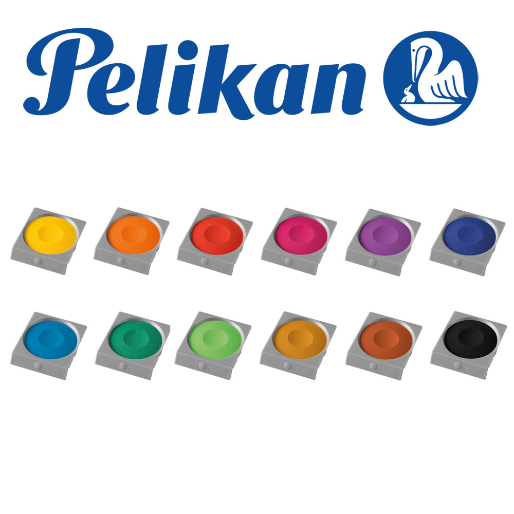 Pelikan Farbkasten K12, 12 Farben + Deckweiß