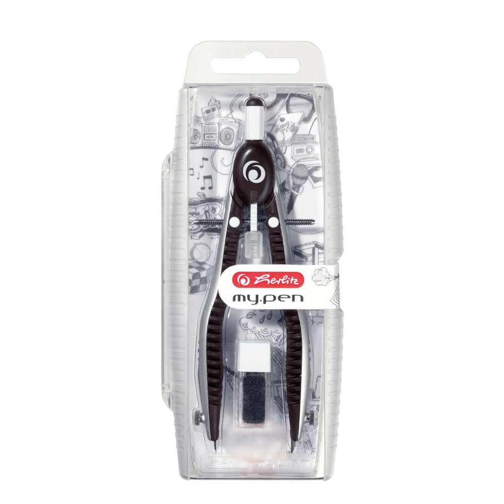Schnellverstellzirkel my.pen Schwarz-Grau, Herlitz