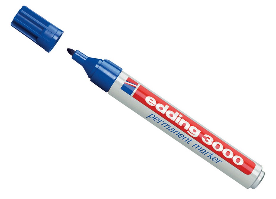 edding 3000, Permanent Marker blau