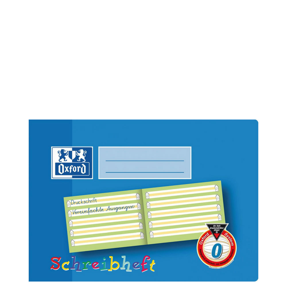 Schreibheft für 1. Klasse Grundschule mit Mittelband, Oxford