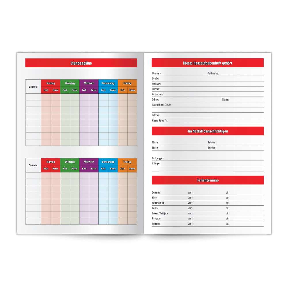 Trötsch Hausaufgabenheft Grundschule: ABC
