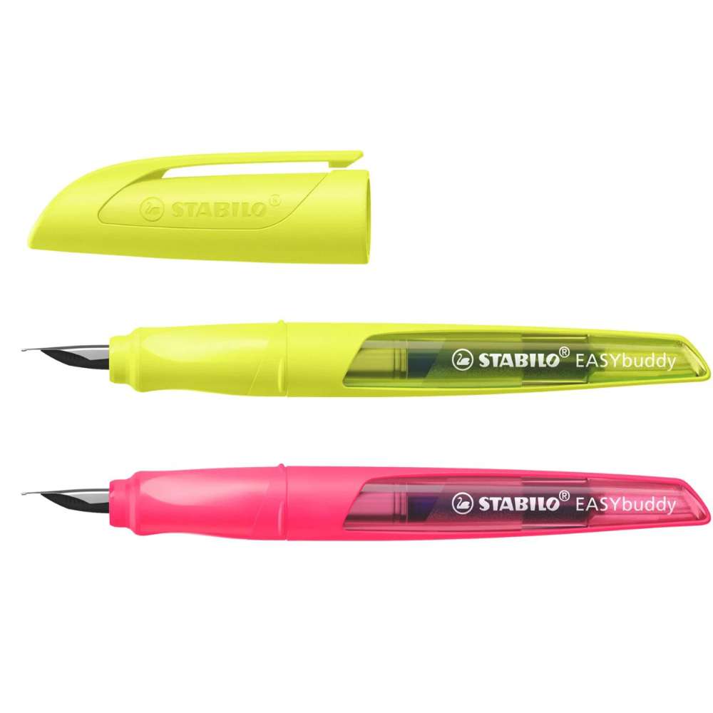 Stabilo EASYbuddy Linkshänder Schulfüller, Neonpink