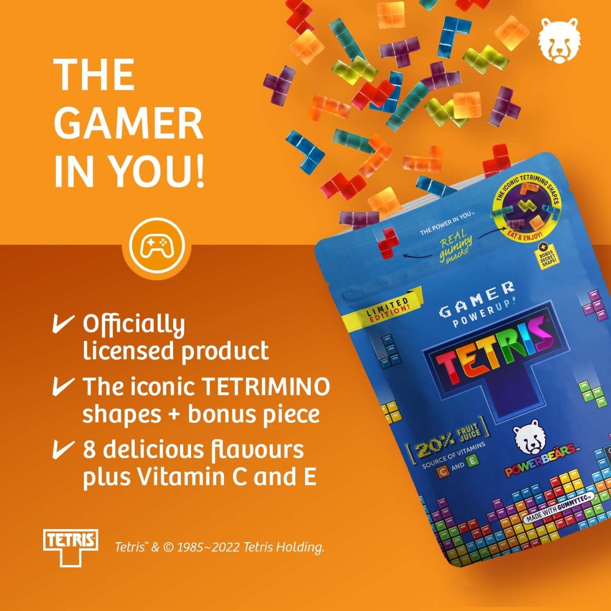 Powerbeärs Tetris, 125 g