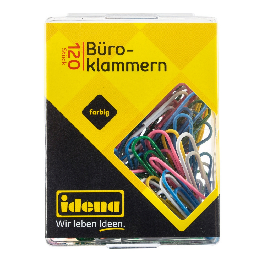 Büroklammern bunt, 120 Stück