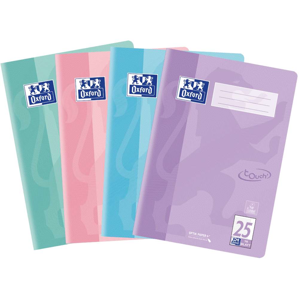 Oxford Touch Heft Lineatur 25, Pastell Flieder