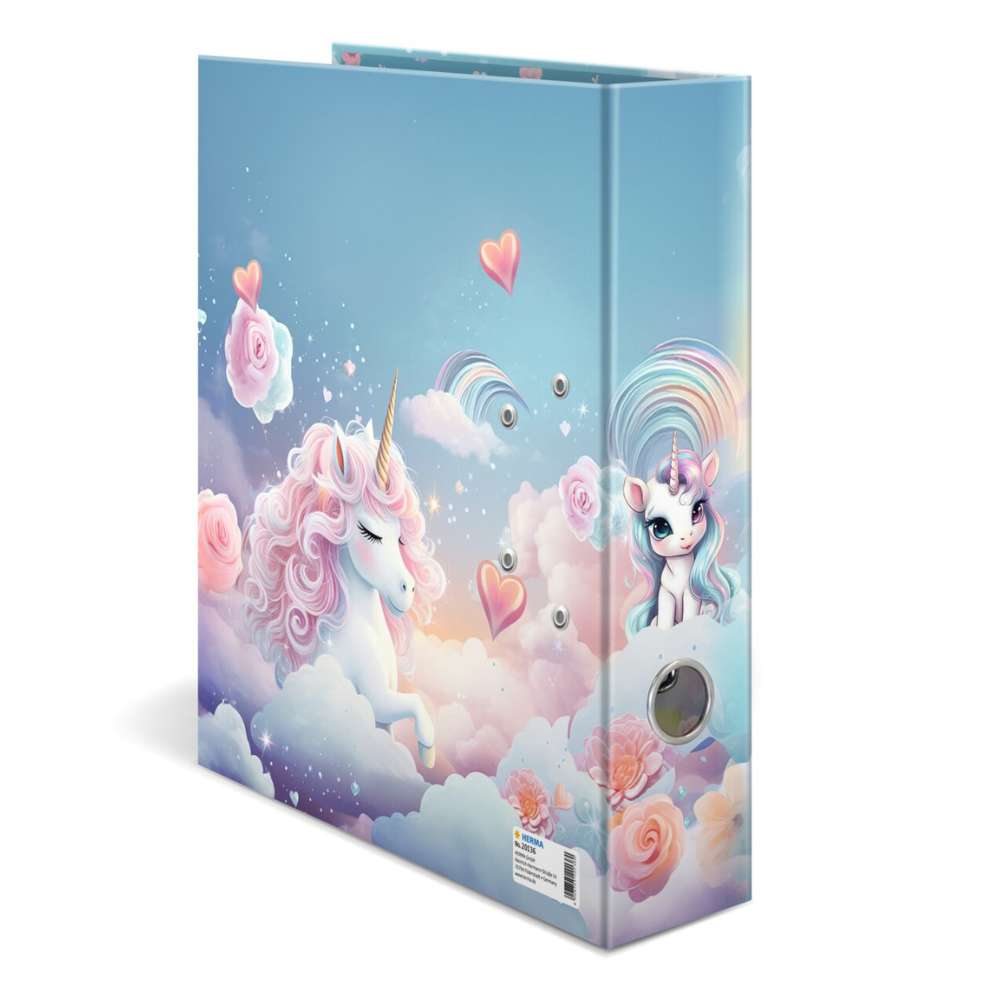 Einhorn Ordner: Happy Unicorns, Herma