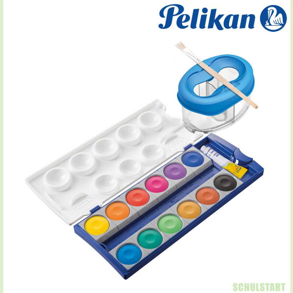 Linkshänder Pelikan-Malset XL mit Schere