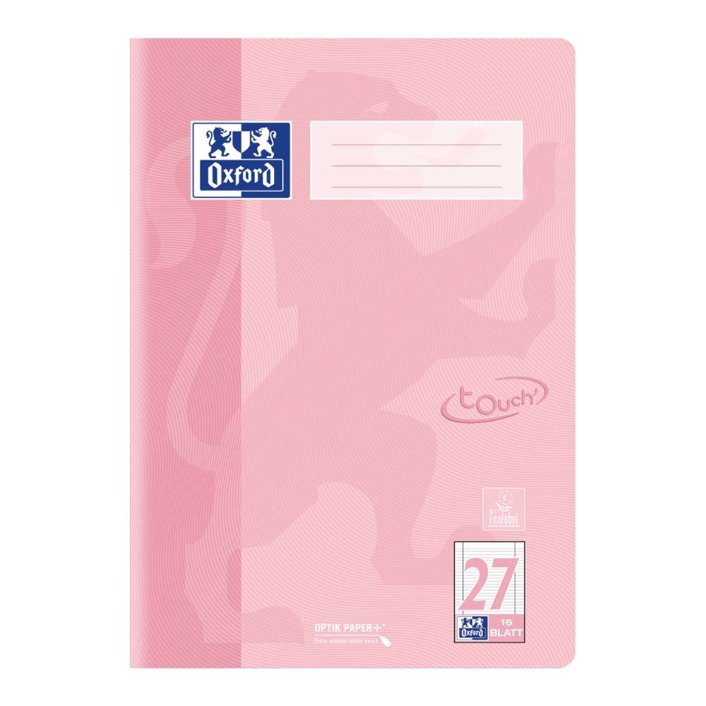 Oxford Touch Heft Lineatur 27, Pastell Koralle