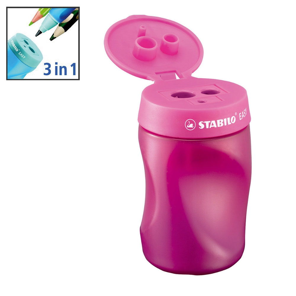 Stabilo easy Dosenspitzer für Linkshänder, doppelt, pink