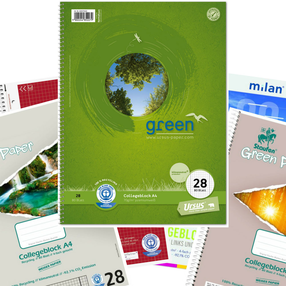 Collegeblock Recycling, Lineatur 28