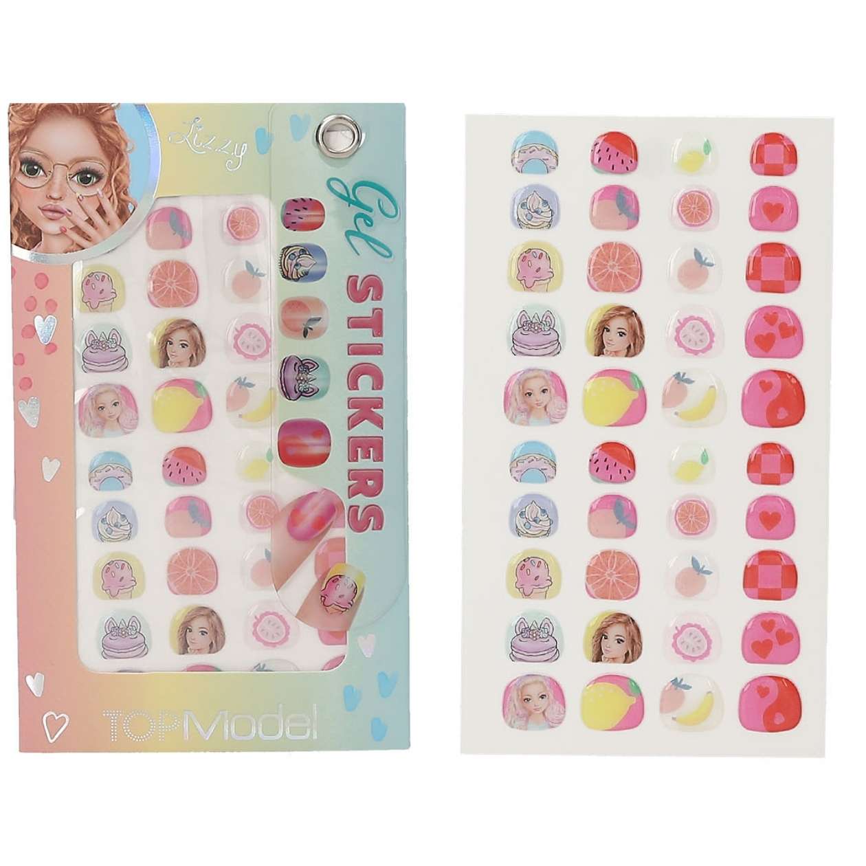1x Gel Nagelsticker TOPModel Beauty & Me, sortiert