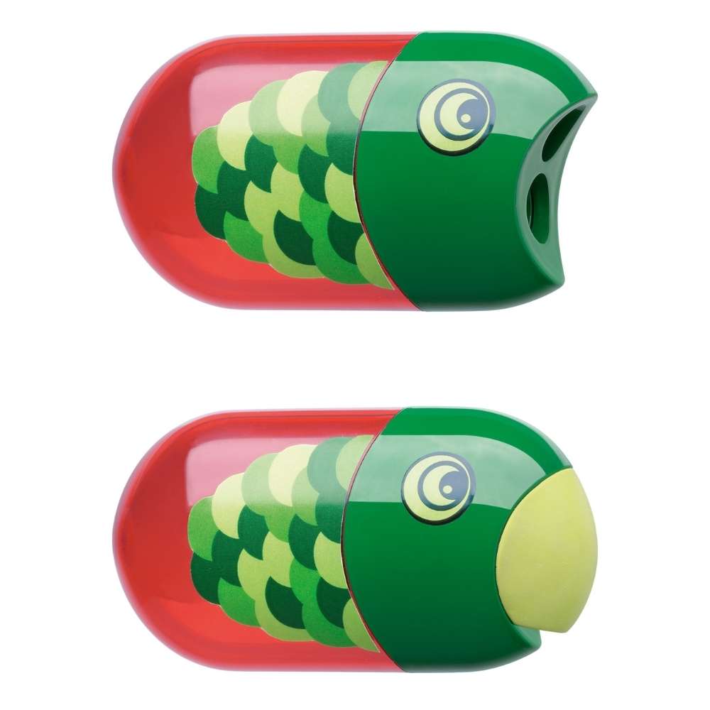 Faber-Castell Tier-Anspitzer Fisch, Doppelloch