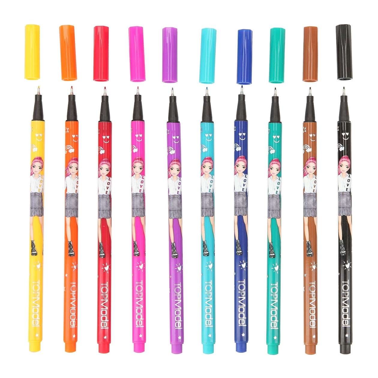 TOPModel Fineliner inkl. Schablonen