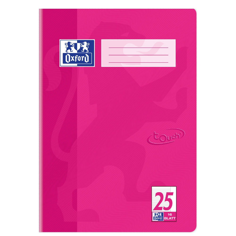 Oxford Touch Heft Lineatur 25, Pink