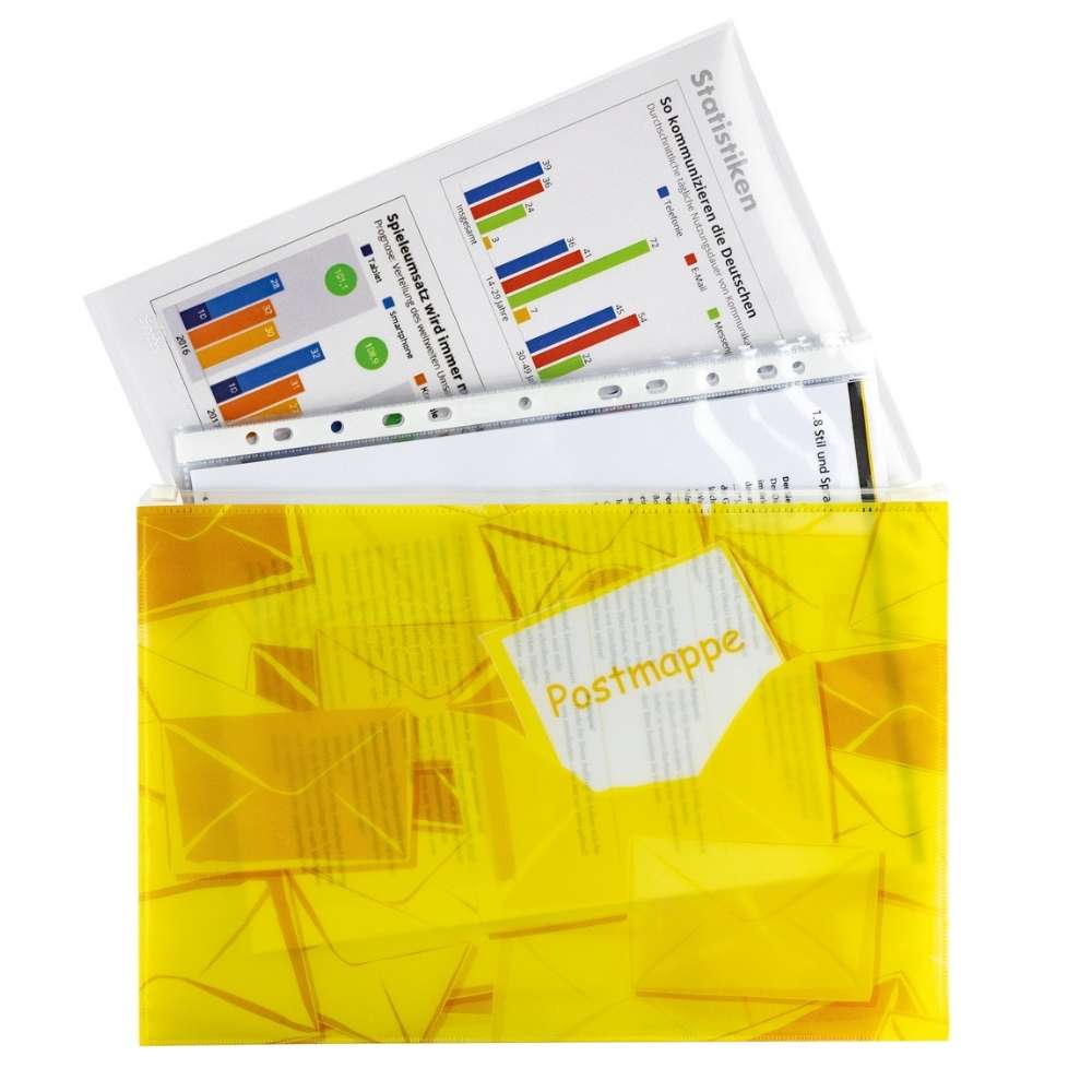 Postmappe mit Zipper, Herma