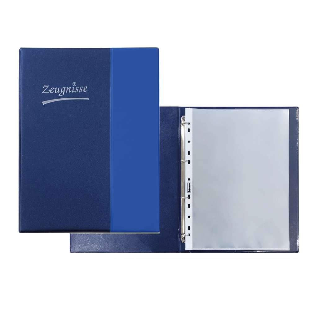 Zeugnisringbuch blau, Idena