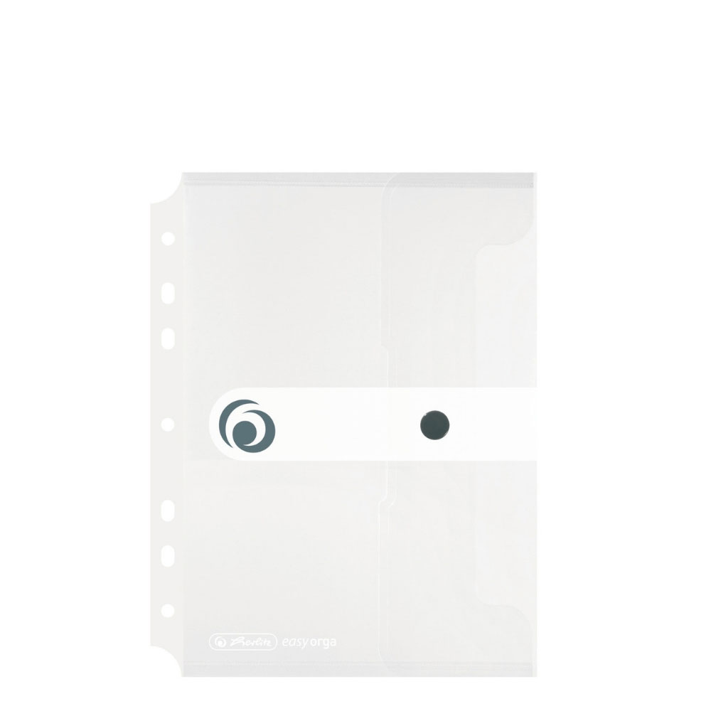 Dokumententasche A5 zum Abheften, transparent, Herlitz