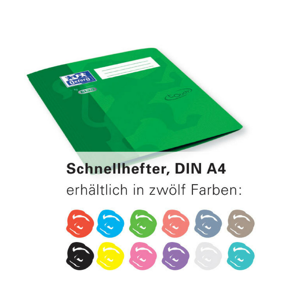 Oxford Schnellhefter touch, schwarz