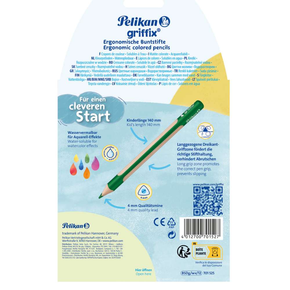 griffix Buntstifte 12er Packung, Pelikan
