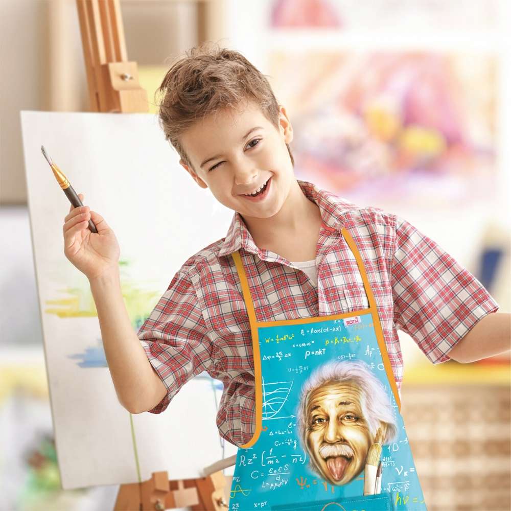 Bastelschürze Einstein, Roth