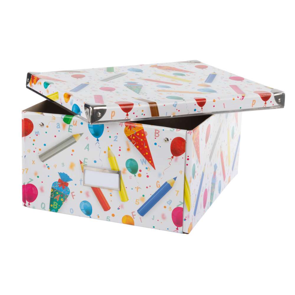 Aufbewahrungsbox Schule mit Deckel
