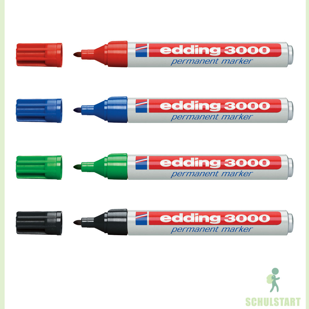edding 3000, Permanent Marker blau