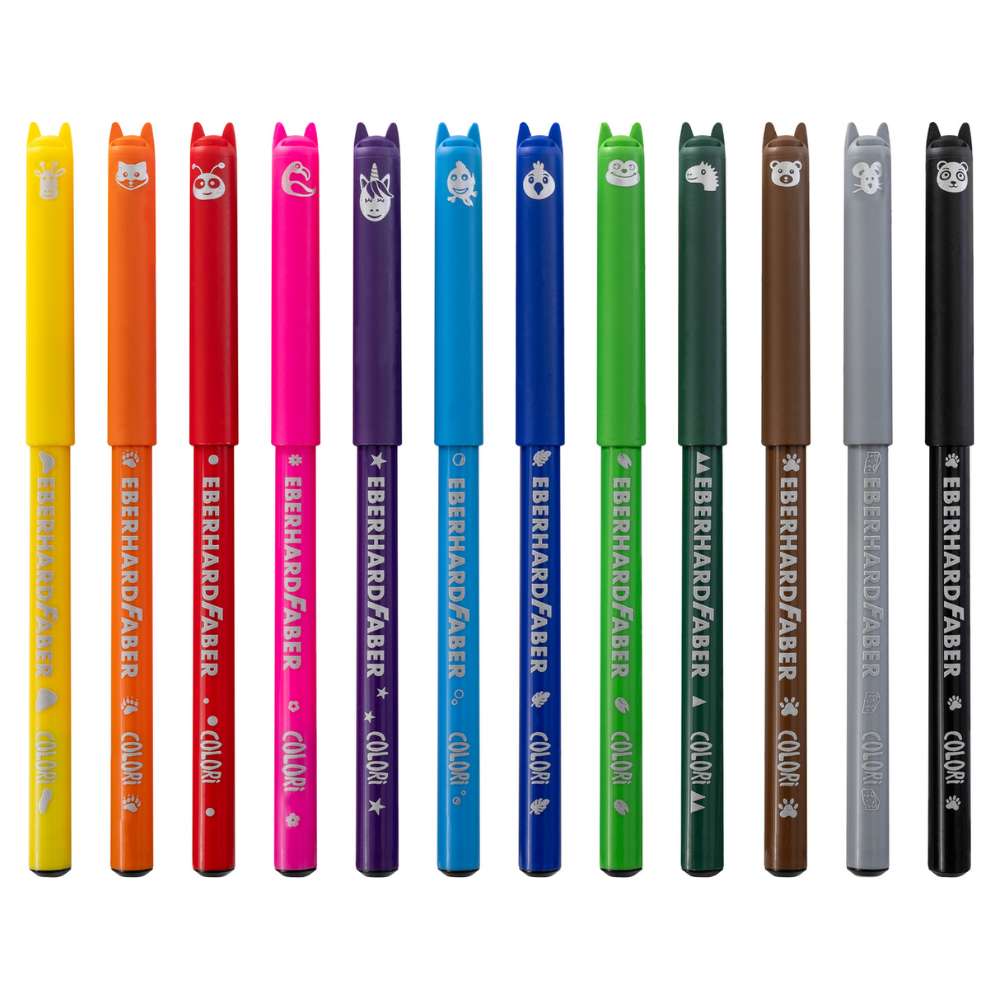 Eberhard Faber Filzstifte Animal, 12er-Pack