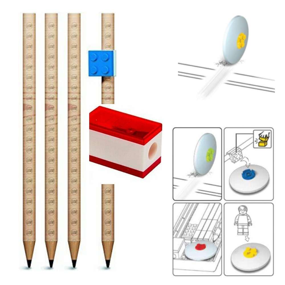LEGO Bleistifte Schreibset mit Minifigur