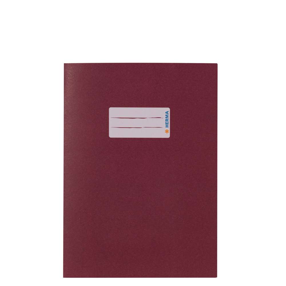 Heftumschlag Papier, A5 weinrot