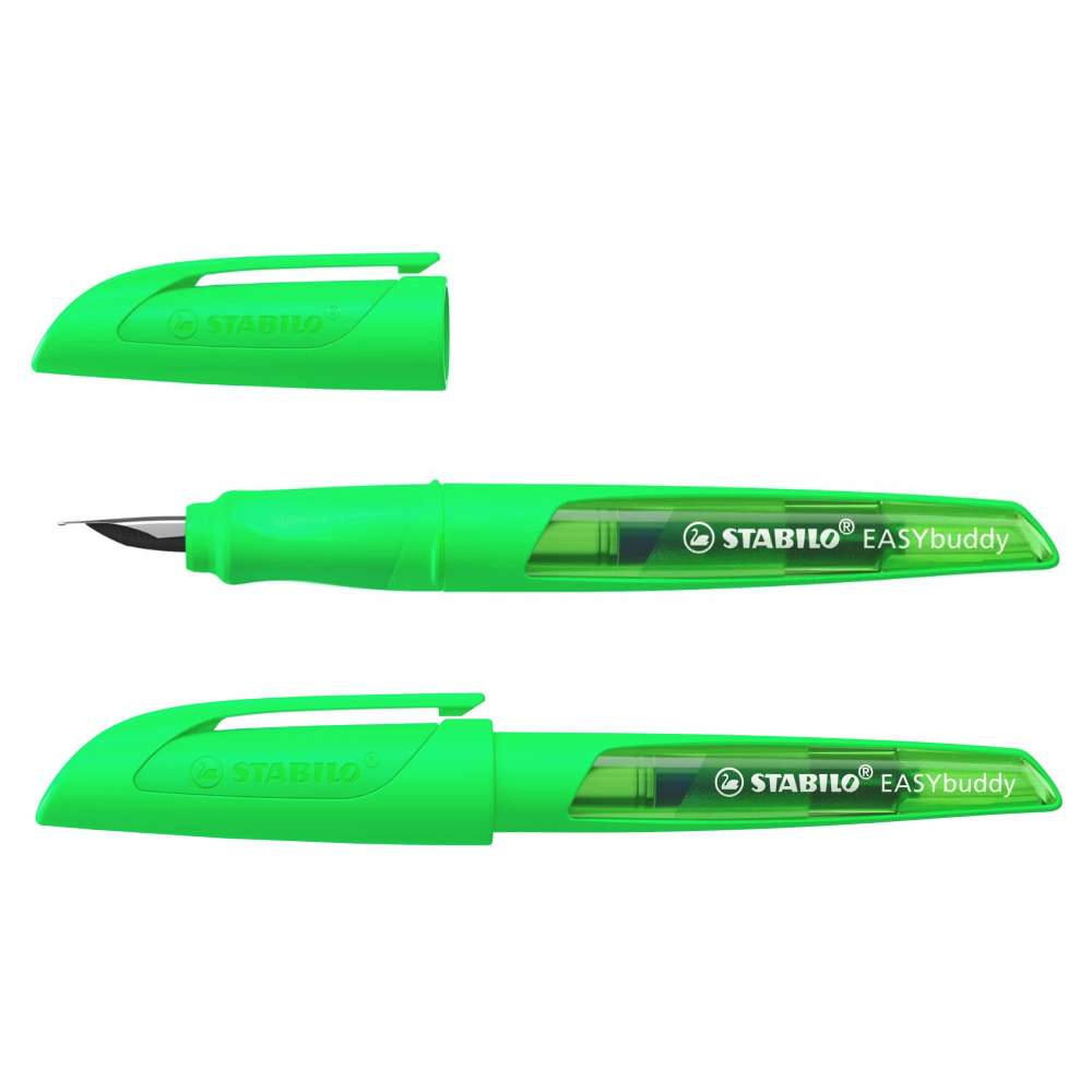 Füller für Grundschüler Stabilo EASYbuddy, Neongrün M