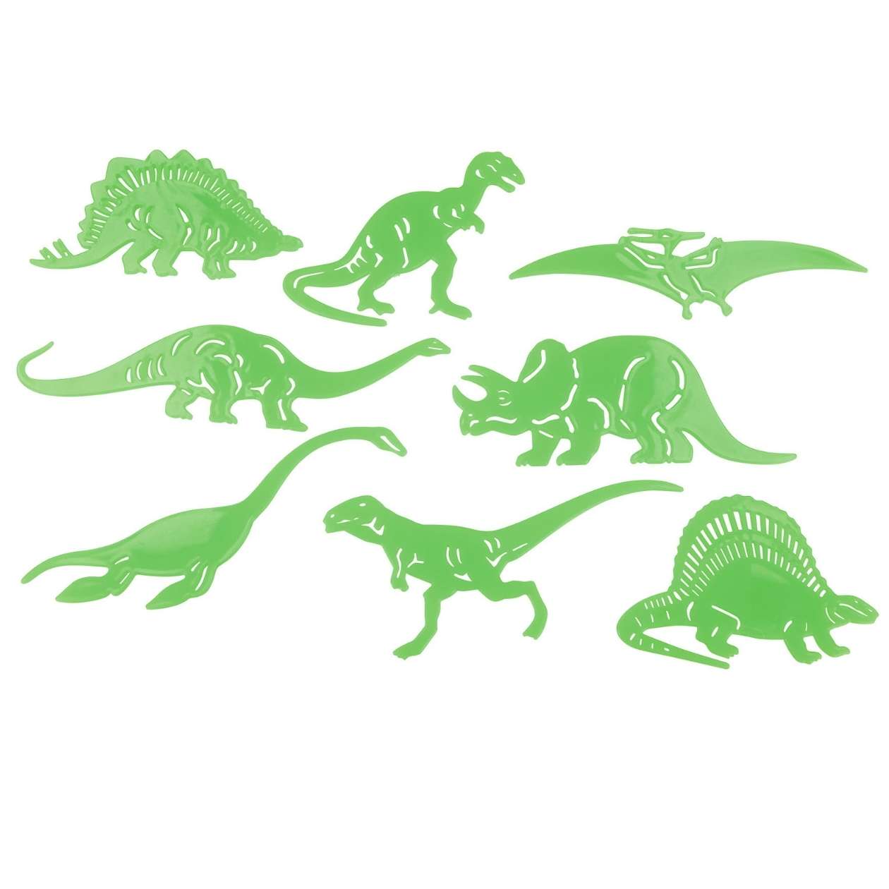 Dino World Sticker, glow in the dark