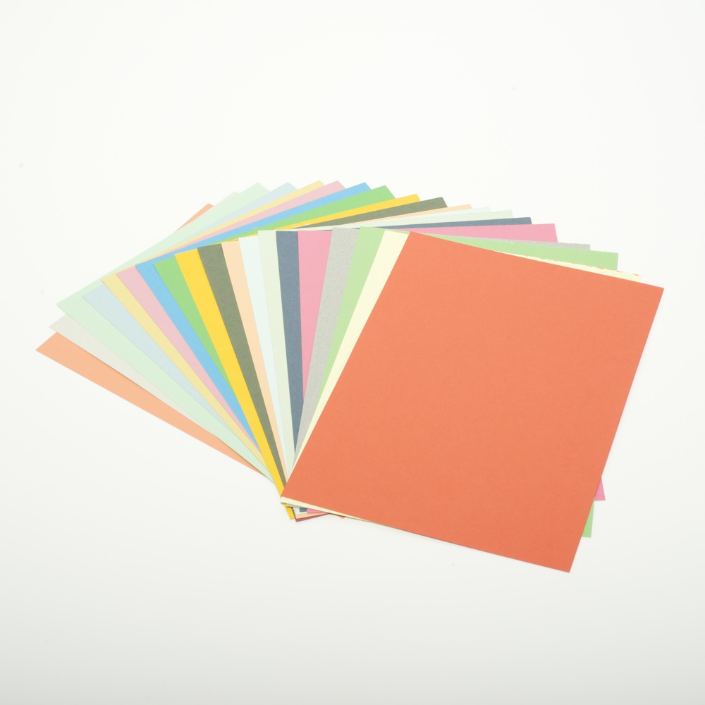 Tonzeichenkarton farbig sortiert A4, 20 Blatt