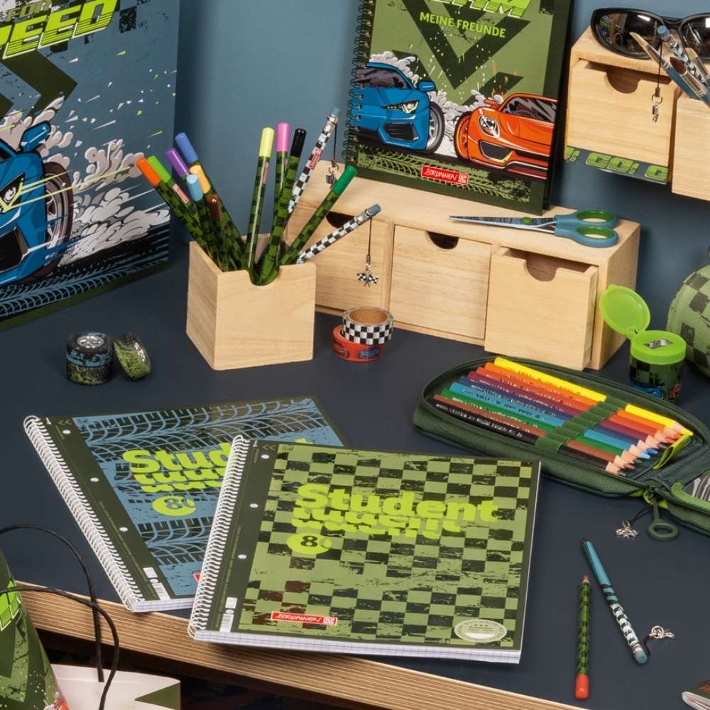 Heftbox für Schulranzen, Brunnen Fast Wheels