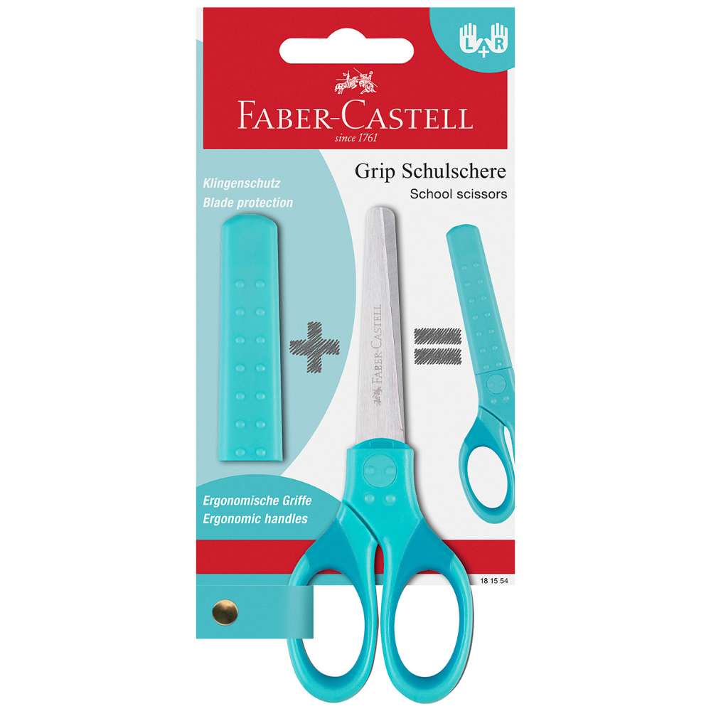 Schulschere Faber-Castell Grip, türkis