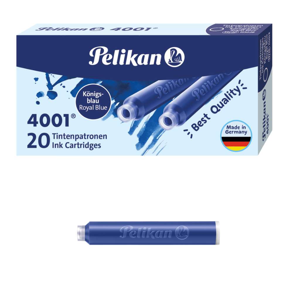 Pelikan Tintenpatronen, 20 Stück, königsblau