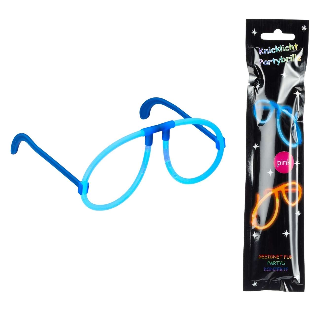 Knicklichter Brille, sortiert