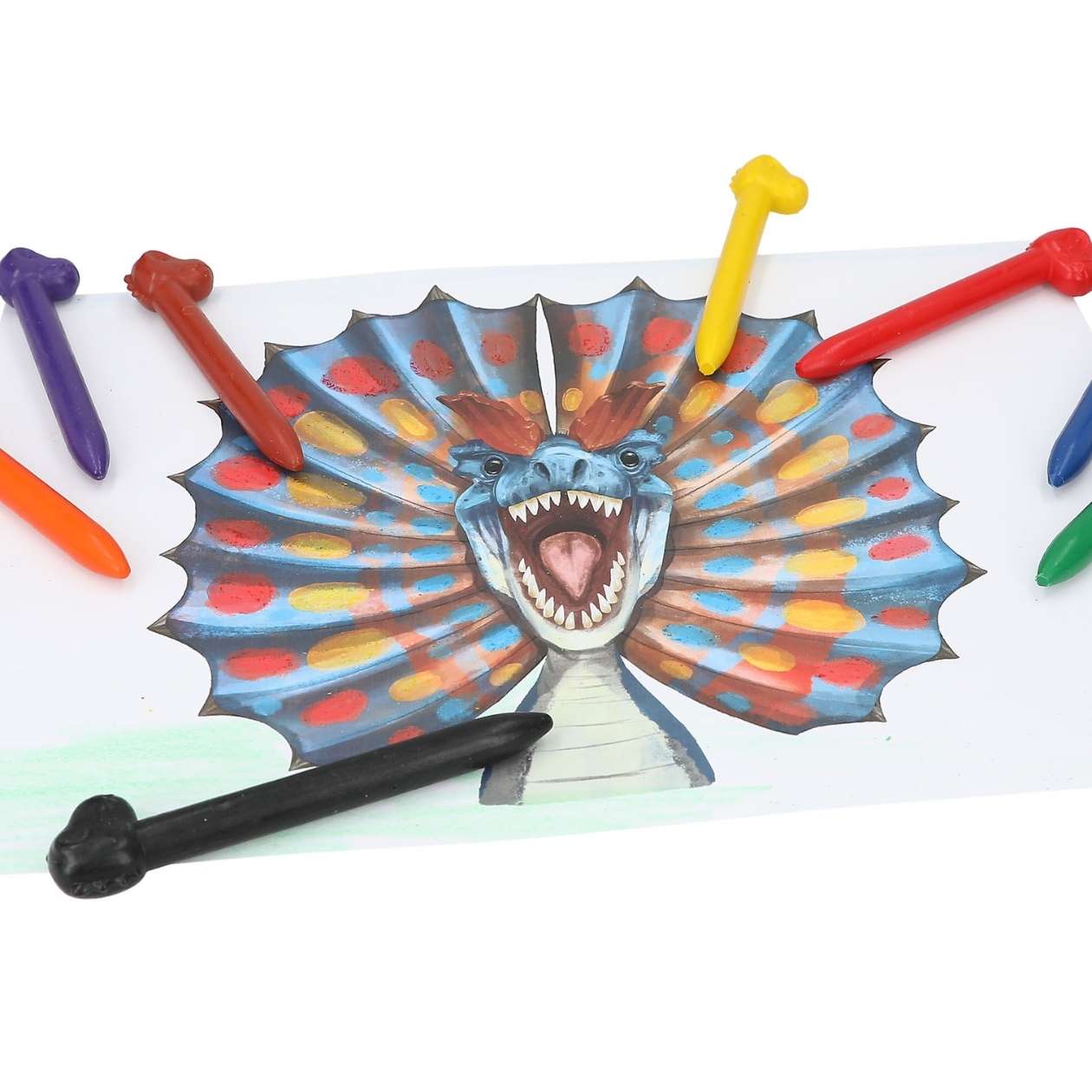 Dino World Wachsmaler, 8 Farben