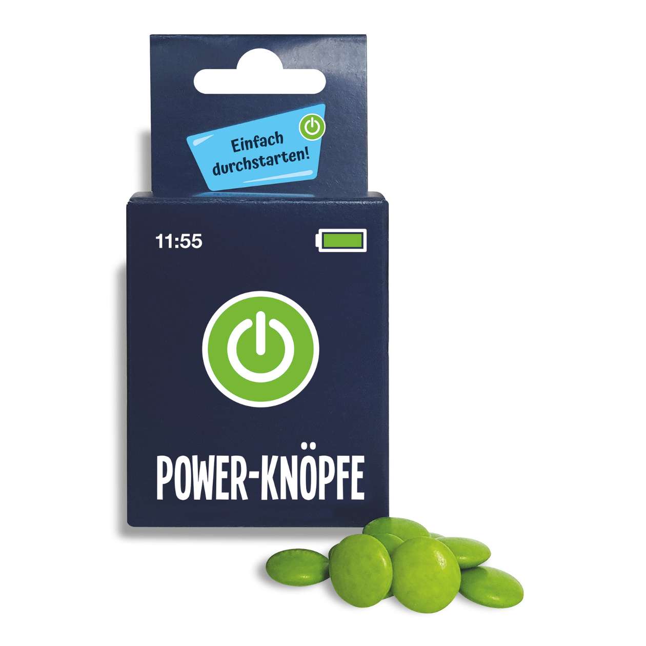 Power-Knöpfe Schokolinsen